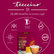 Teeccino Instant Hazelnut Herbal Latte Instant Latte