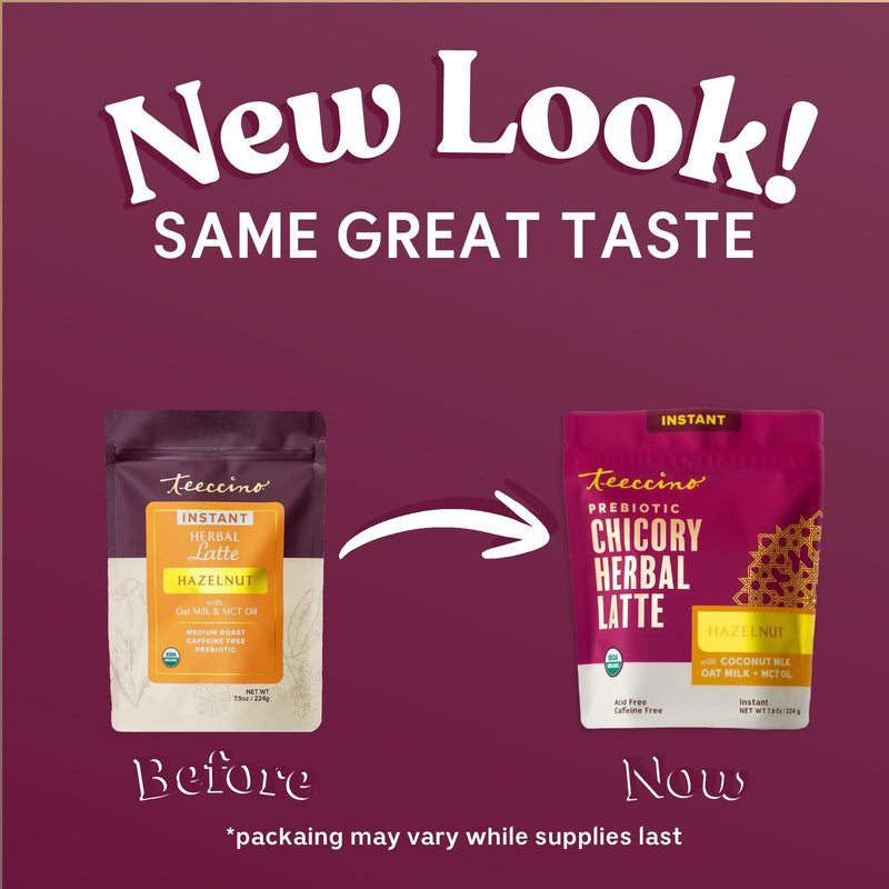 Teeccino Instant Hazelnut Herbal Latte Instant Latte