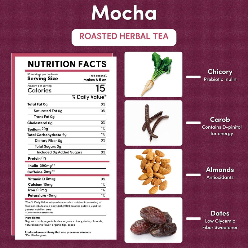 Teeccino Instant Mocha Herbal Latte Instant Latte