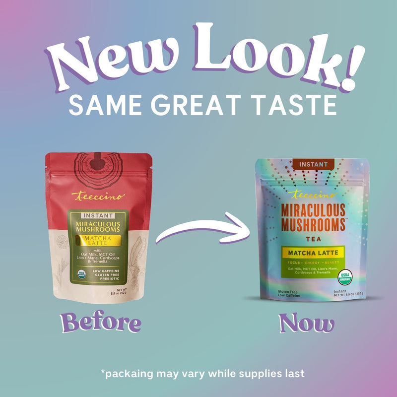 Teeccino Miraculous Mushrooms® Matcha Latte Instant Latte
