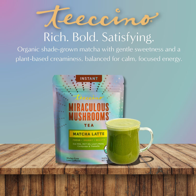Teeccino Miraculous Mushrooms® Matcha Latte Instant Latte
