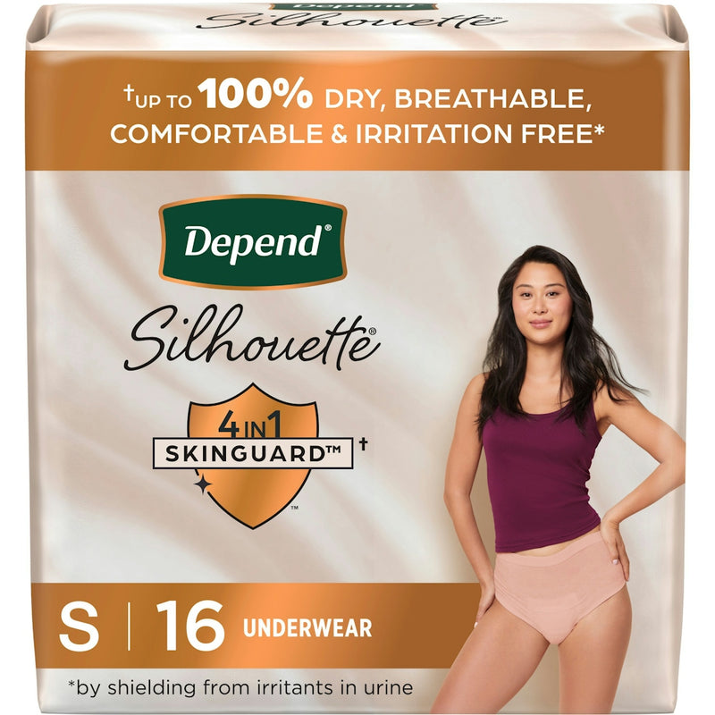 Depend Depend® Silhouette™ Incontinence & Postpartum Underwear – Small, Pink (Maximum Absorbency) Incontinence Aids