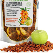 SiberianGreen.com Sea Buckthorn Berries with Apple Slices – A Nutrient-Packed Superfood (200 g) Tea & Infusions