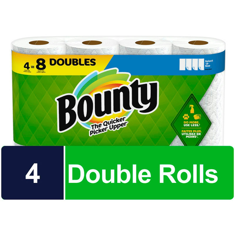 Bounty Bounty Select A Size Paper Towels 4 Double Rolls Paper Towels