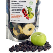SiberianGreen.com Premium Wild-Harvested Dried Red Hawthorn Berries with Apple Slices. 100% Natural & Nutrient Rich, 400g Tea & Infusions