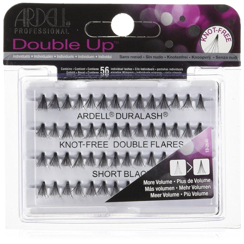 VIP Extensions Ardell Double Individuals Knot Free Double Flares Black Eyelash