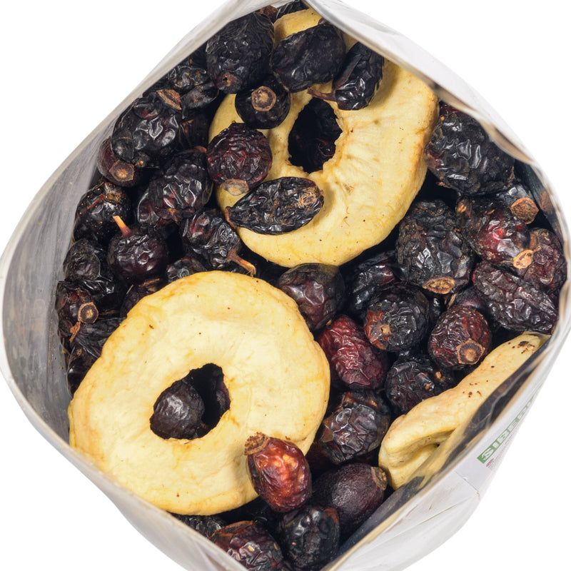 SiberianGreen.com Antioxidant-Rich Superfood: Premium Dried Rose Hips with Apple Slices Tea & Infusions