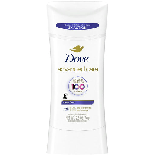 Dove Dove Advanced Care Invisible Antiperspirant Deodorant Stick Sheer Fresh, 2.6 Oz Deodorant