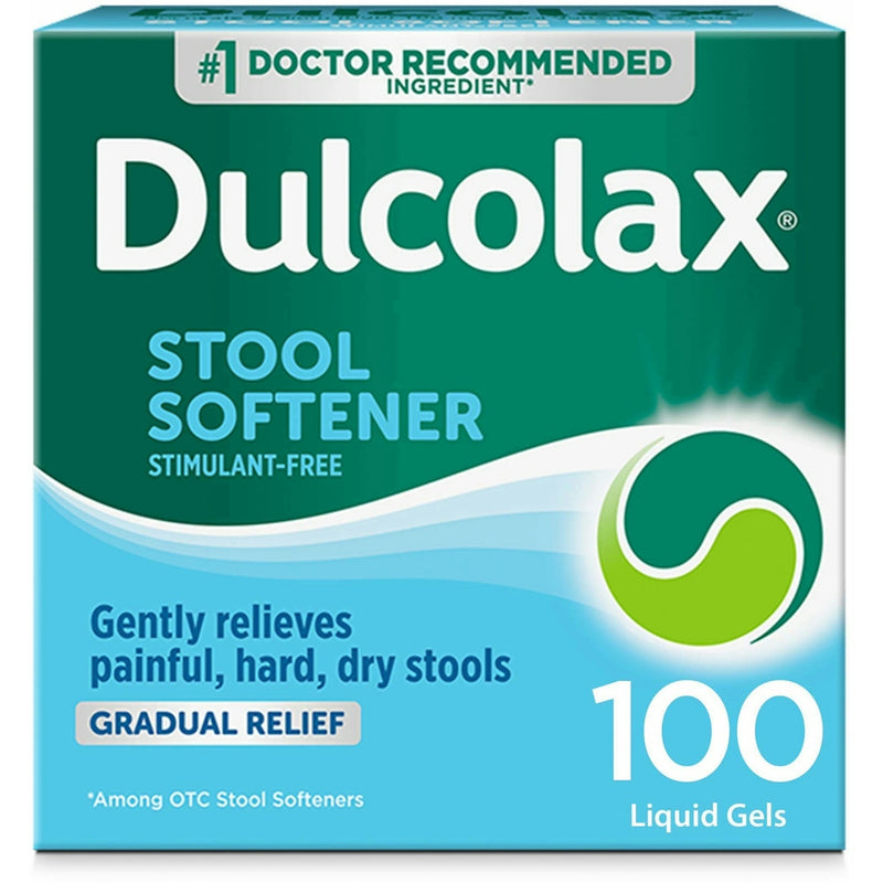 Dulcolax Dulcolax Stool Softener, 100 Mg, Liquid Gels Health & Beauty