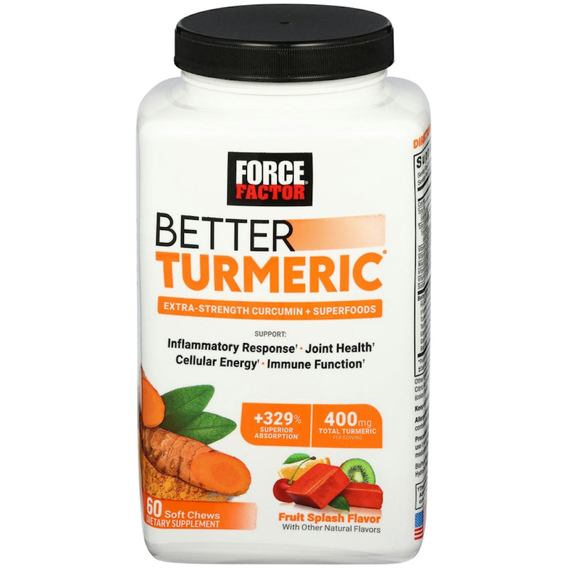 Force Factor Better Turmeric Cw 60 Fruit Splash Vitamins & Supplements