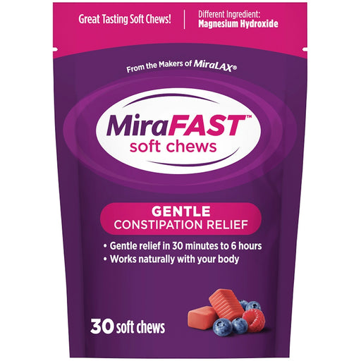 MiraFast MiraFast Constipation Relief, Gentle, Soft Chews Health & Beauty