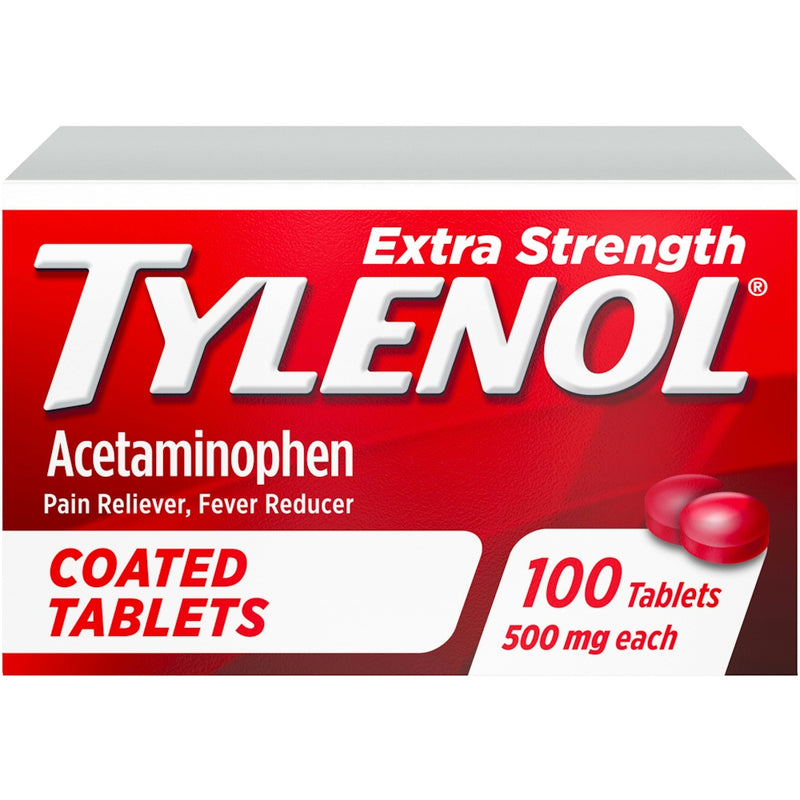 Tylenol Tylenol Extra Strength Acetaminophen Pain Reliever 500 Mg Coated Tablets Health & Beauty