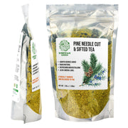 SiberianGreen.com White Pine Needle Tea Loose Powder with Juniper Berries 200g – 100% Natural & Organic from Siberian Green Tea & Infusions White Smoke