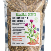 SiberianGreen.com Maral Leuzea Root with Eleuthero Siberian Ginseng - 100% Natural Powder Tea & Infusions