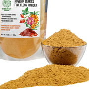SiberianGreen.com Siberian Rose Hips with Sea Buckthorn Berries Powder – 300g (10.58 oz) Tea & Infusions