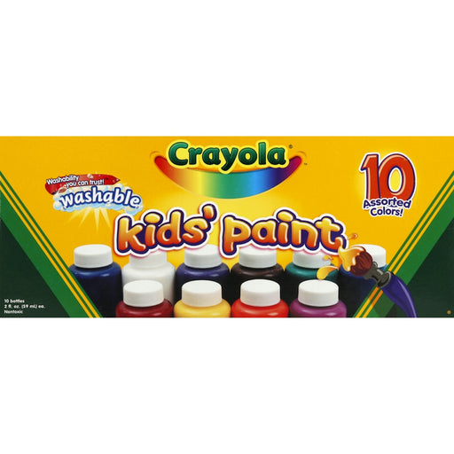 Crayola Crayola Washable Kids Paint, 10 Classic Paint Colors Paint
