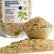 SiberianGreen.com Organic Siberian Ginseng Powder with 10% Ginkgo Biloba Tea & Infusions
