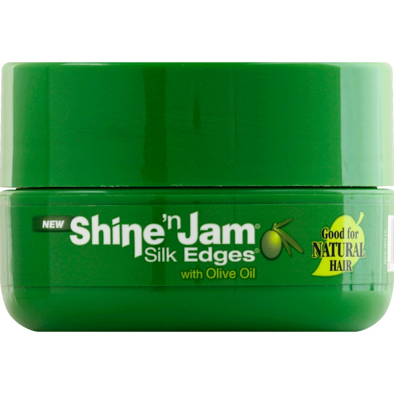 Ampro Ampro Shine 'n Jam Conditioning Gel Silk Edges With Olive Oil - 2 Oz Hair Care Dark Green