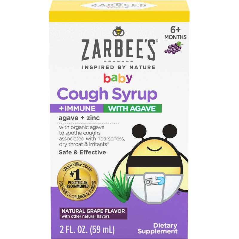 Zarbee's Zarbee's Cough Syrup Immune, Natural Grape Flavor, Baby 2 Fl Oz Health & Beauty