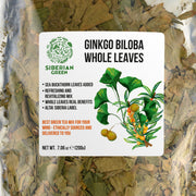 SiberianGreen.com Organic Ginkgo Leaf Tea – 200g Premium Ginkgo Biloba Leaves with Sea Buckthorn Tea & Infusions