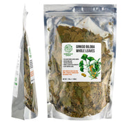 SiberianGreen.com Organic Ginkgo Leaf Tea – 200g Premium Ginkgo Biloba Leaves with Sea Buckthorn Tea & Infusions