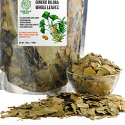 SiberianGreen.com Organic Ginkgo Leaf Tea – 200g Premium Ginkgo Biloba Leaves with Sea Buckthorn Tea & Infusions