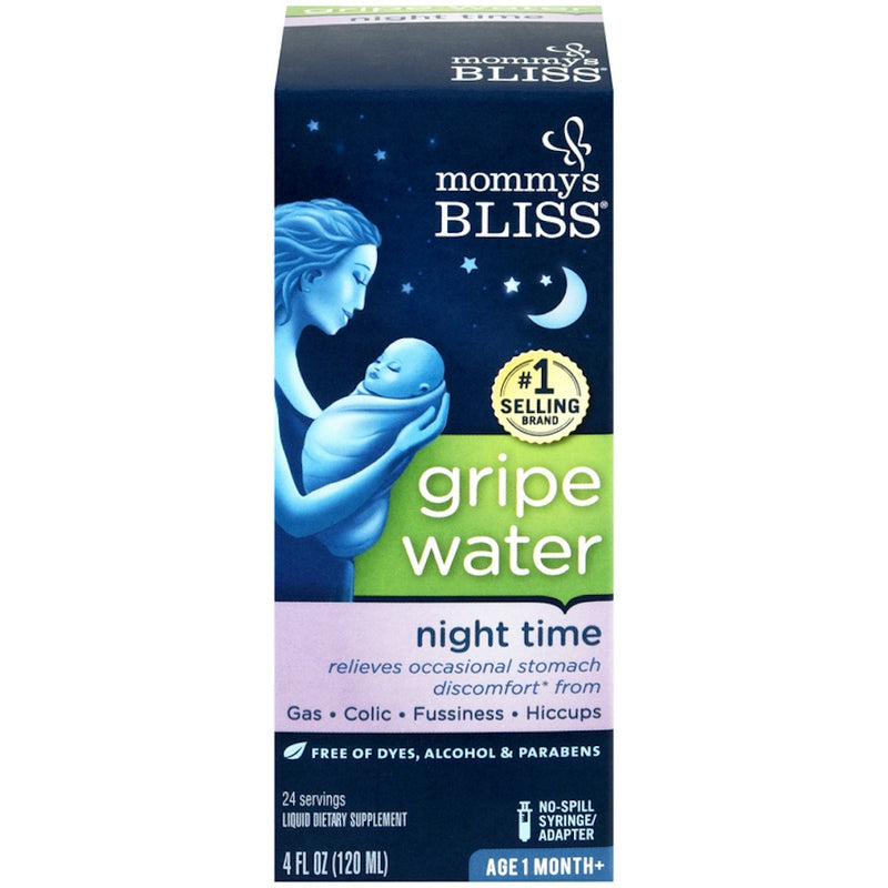 Mommy's Bliss Mommy's Bliss S Night Time Gripe Water 1 Month+ 4 Fl Oz 120 Ml Water