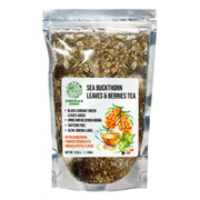 SiberianGreen.com Siberian Green Sea Buckthorn Tea with Black Currant Leaves – Wild-Harvested & Caffeine-Free Tea & Infusions
