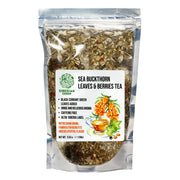 SiberianGreen.com Siberian Green Sea Buckthorn Tea with Black Currant Leaves – Wild-Harvested & Caffeine-Free Tea & Infusions