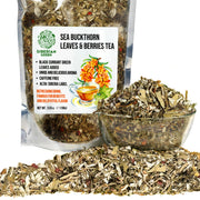 SiberianGreen.com Siberian Green Sea Buckthorn Tea with Black Currant Leaves – Wild-Harvested & Caffeine-Free Tea & Infusions