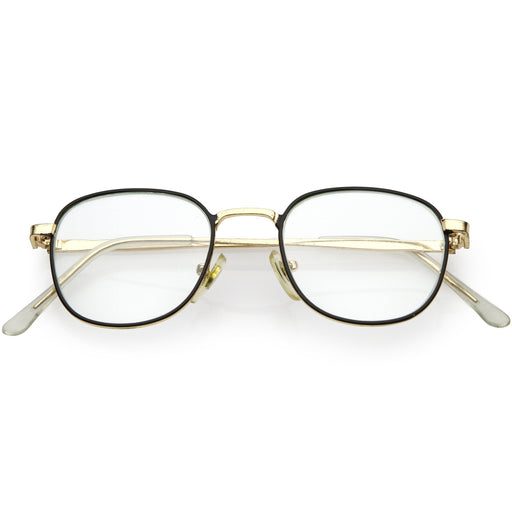 zeroUV True Vintage Dapper Square Clear Lens Glasses C718 Glasses