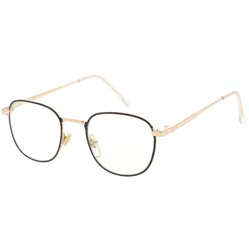 zeroUV True Vintage Dapper Square Clear Lens Glasses C718 Glasses