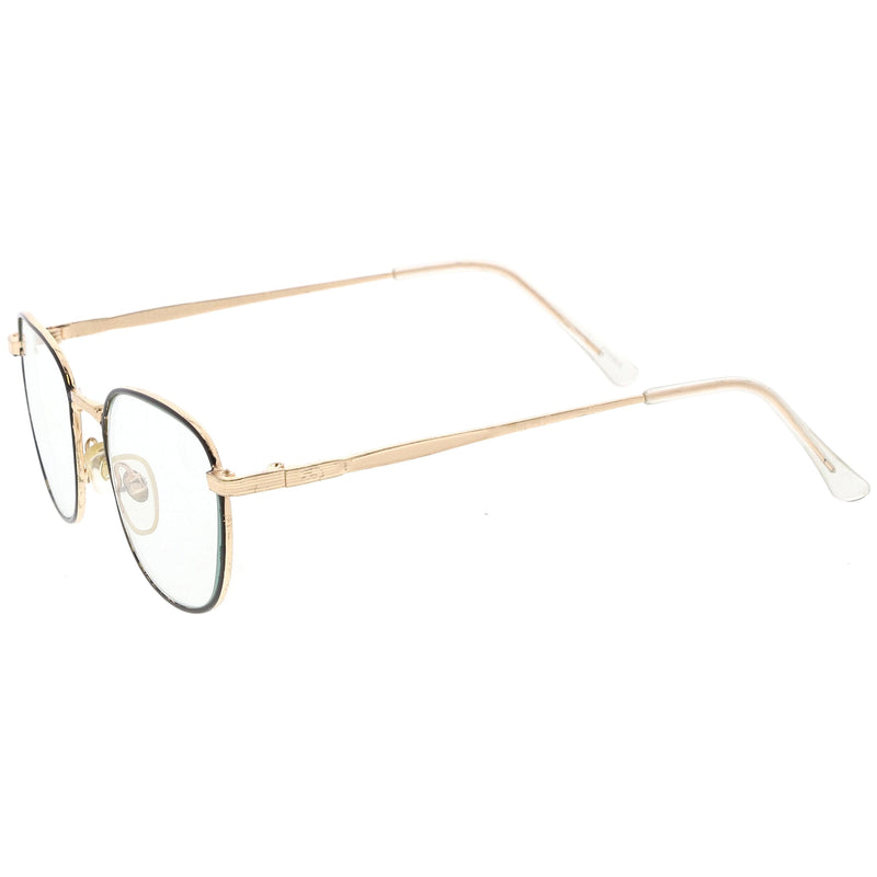 zeroUV True Vintage Dapper Square Clear Lens Glasses C718 Glasses