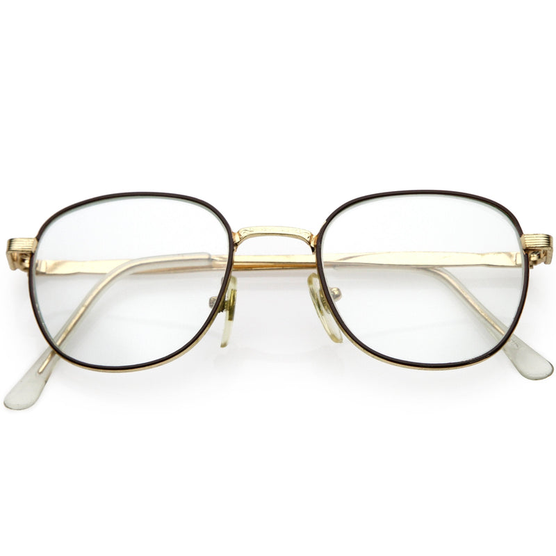 zeroUV True Vintage Dapper Square Clear Lens Glasses C718 Glasses