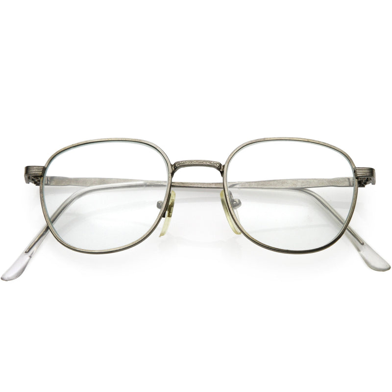 zeroUV True Vintage Dapper Square Clear Lens Glasses C718 Glasses