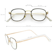zeroUV True Vintage Dapper Square Clear Lens Glasses C718 Glasses