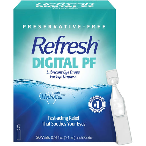 Refresh Refresh Digital PF Preservative-Free Non-Preserved Tears, 0.01 Fl Oz (0.4 mL), 30 Single-Use Containers Personal Care