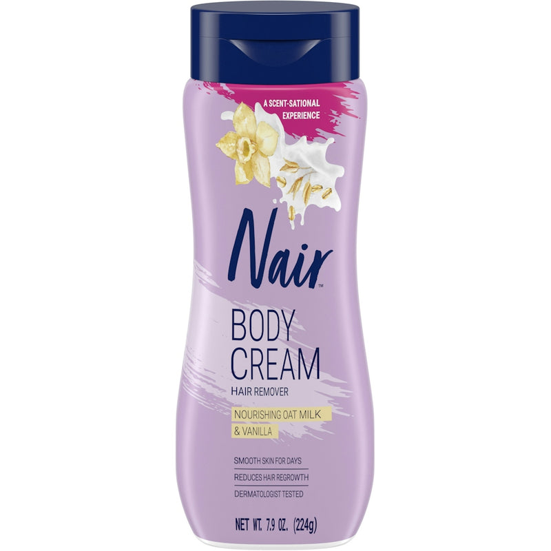Nair Nair Hair Removal Body Cream, Nourish with Oat Milk & Vanilla, 7.9 oz Hair Removal