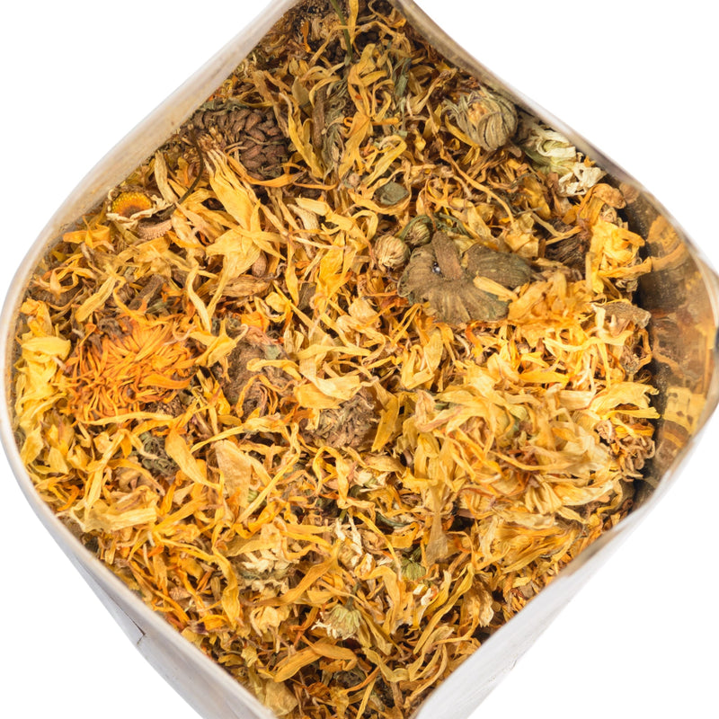 SiberianGreen.com Siberian Green Calendula & Chamomile Tea – Wild Harvested Caffeine-Free (227g / 8 oz) Tea & Infusions