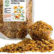 SiberianGreen.com Siberian Green Calendula & Chamomile Tea – Wild Harvested Caffeine-Free (227g / 8 oz) Tea & Infusions