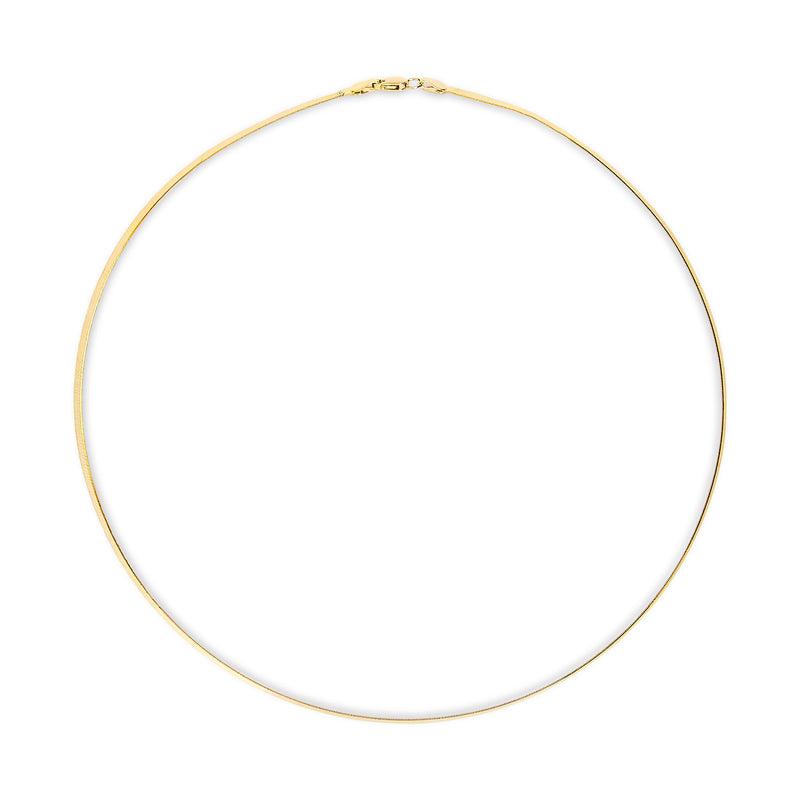 Bids.com Unisex Solid 14K Yellow Gold 2.8mm Imperial Herringbone Chain Necklace - 18" Inches Necklaces
