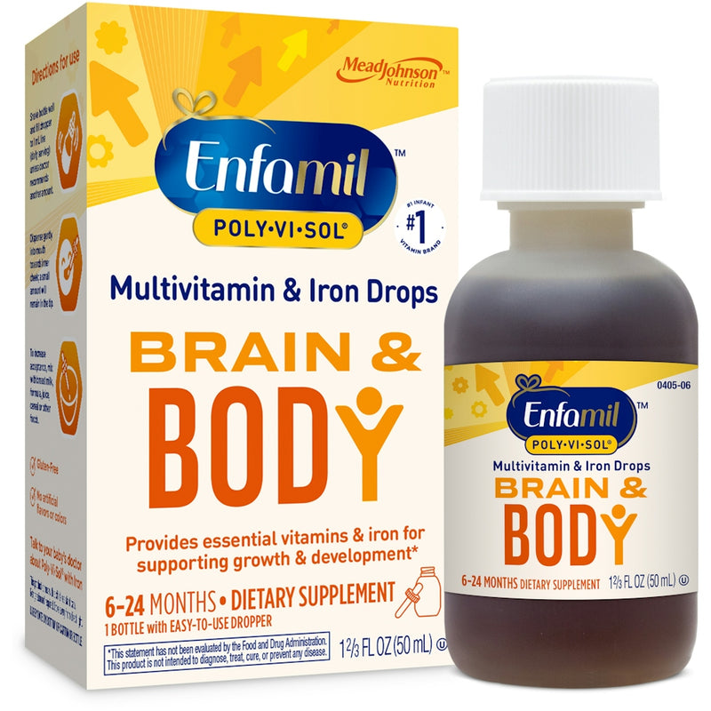 Enfamil Enfamil Poly-Vi-Sol Multivitamin Supplement Drops With Iron For Infants And Toddlers, 50 mL Vitamins & Supplements