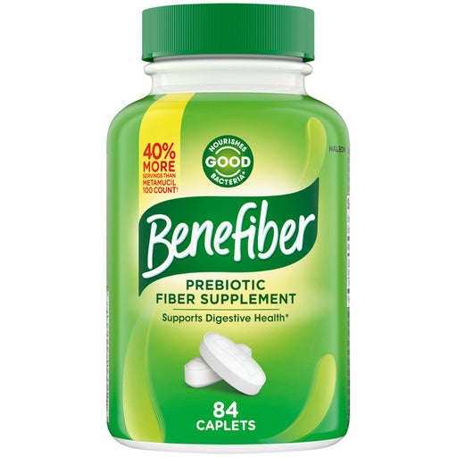 Benefiber Benefiber Prebiotic Fiber Supplement – 84 Coated Caplets Vitamins & Supplements