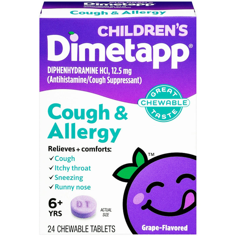Dimetapp Dimetapp Children's Cough & Allergy Chewable Tablets - Grape Grapes