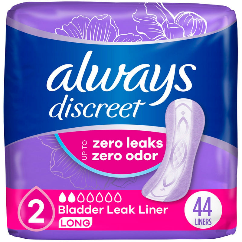 Always Discreet Always Discreet Very Light Absorbency Long Length Incontinence Liners Health & Beauty