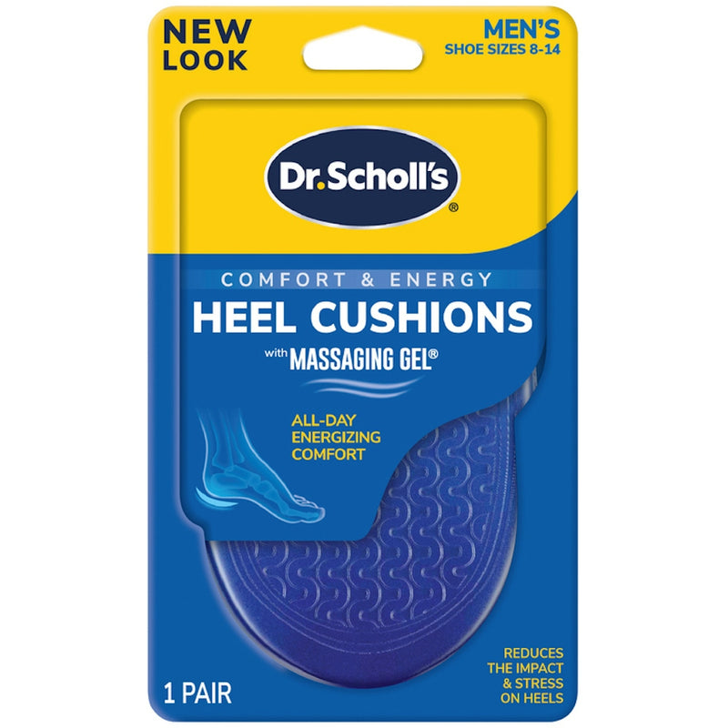Dr. Scholl's Dr. Scholl's Heel Cushions, Comfort, Massaging Gel, Advanced, Men, Sizes 8 13 Foot Care