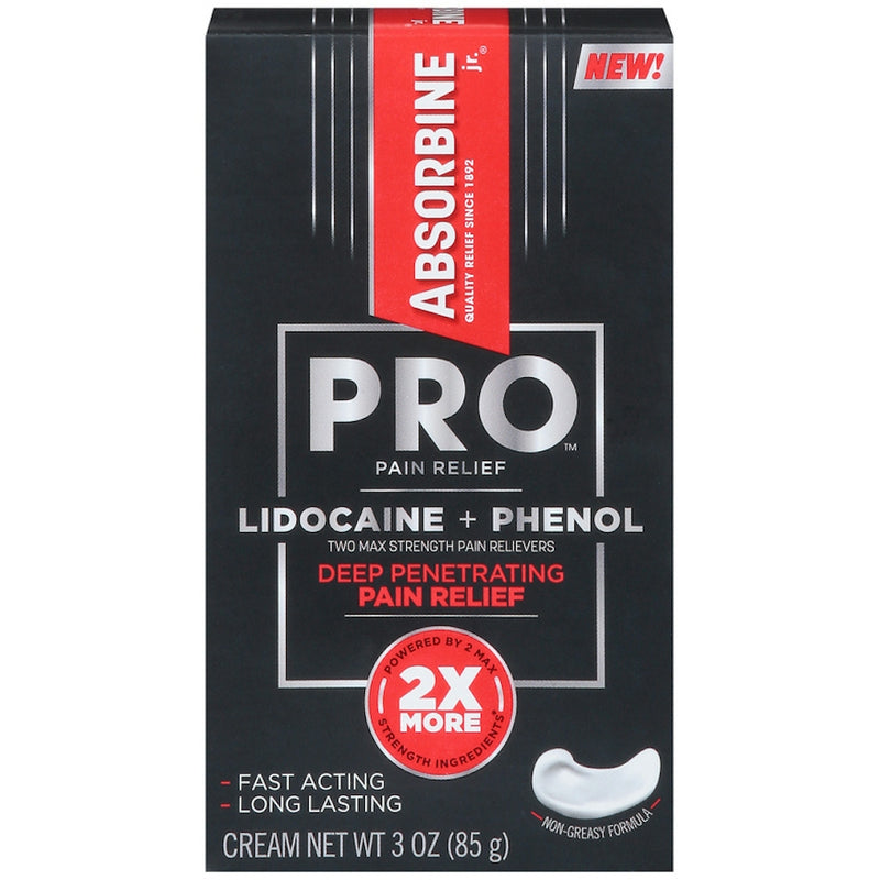 Absorbine Absorbine Deep Penetrating Pain Relief, Lidocaine + Phenol, Two Max Strength, Cream Medicine & Drugs