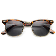 zeroUV Vintage Half Frame Polarized Horned Rim Sunglasses 2936 Sunglasses