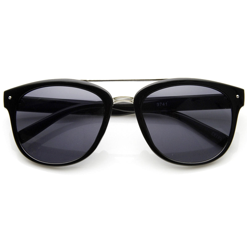 zeroUV Dapper GQ Mens Crossbar Square Aviator Fashion Sunglasses 8962 Sunglasses