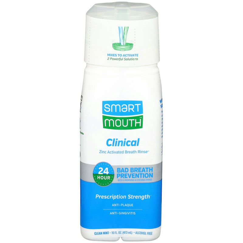 Smart Mouth Smart Mouth Zinc Activated Clinical Clean Mint  Breath Rinse 16 Fl Oz Mouthwash